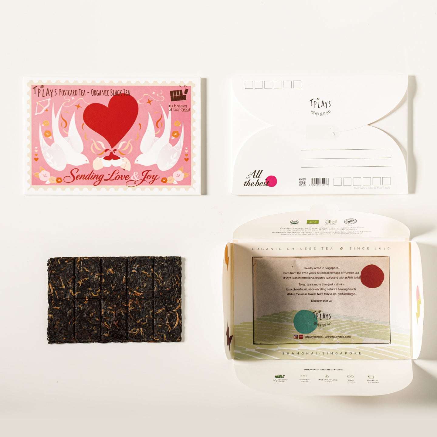 Love and Joy Postcard Tea - Organic Black Tea