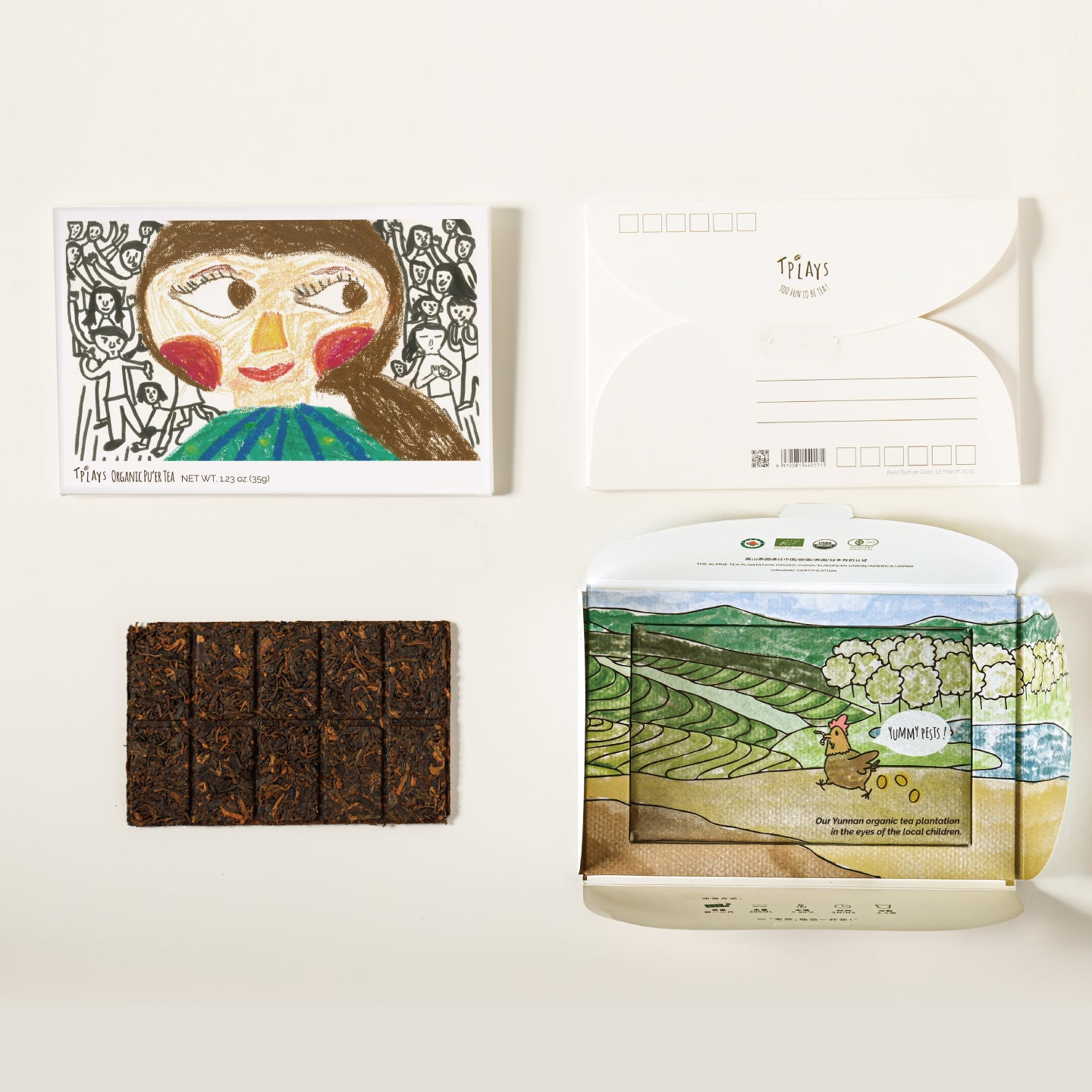 For Our HERO Postcard Tea (Stamp Design)