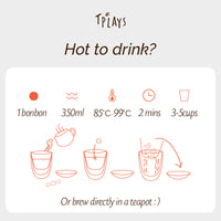 Enjoy: Steep for 2–3 minutes, then sip and relax. You can rebrew 2–3 times. 🍬🍵